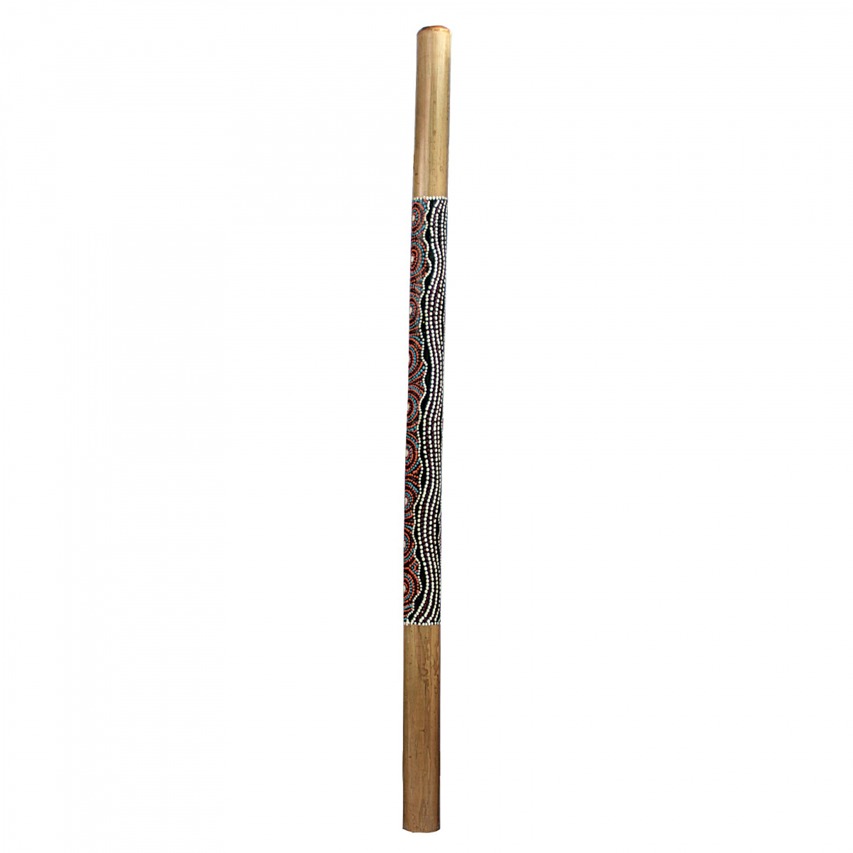 Maľované Didgeridoo vyrobené z bambusu 120cm