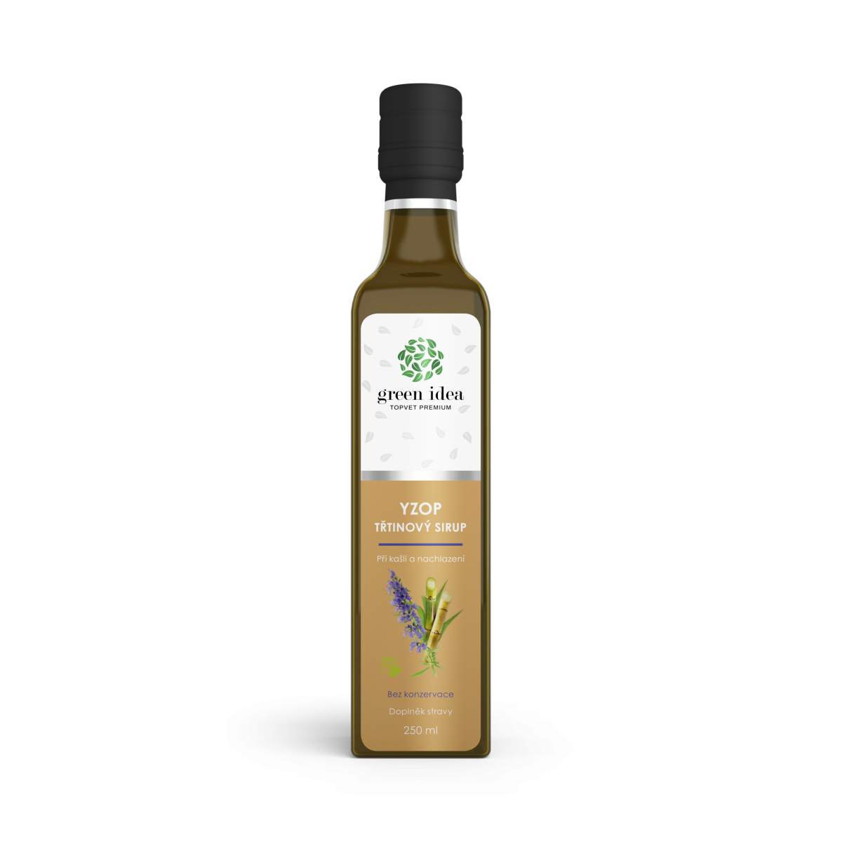 Yzop - trstinový sirup - Pri kašli a prechladnutí (250ml)